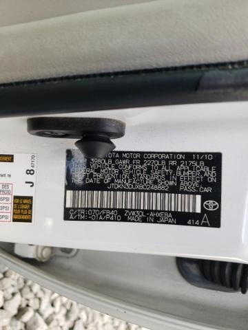 Photo 10 from auction – 2011 TOYOTA PRIUS with VIN JTDKN3DUXB0248882
