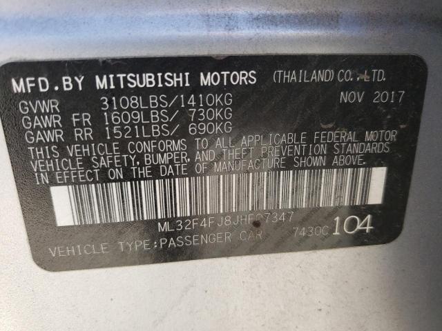 Photo 10 from auction – 2018 MITSUBISHI MIRAGE G4 with VIN ML32F4FJ8JHF07347