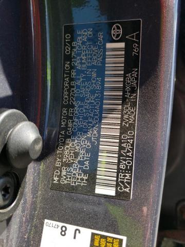 Photo 10 from auction – 2010 TOYOTA PRIUS with VIN JTDKN3DU4A0131894