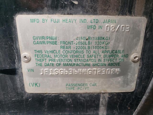 Photo 10 from auction – 2004 SUBARU FORESTER 2 with VIN JF1SG63644G723084