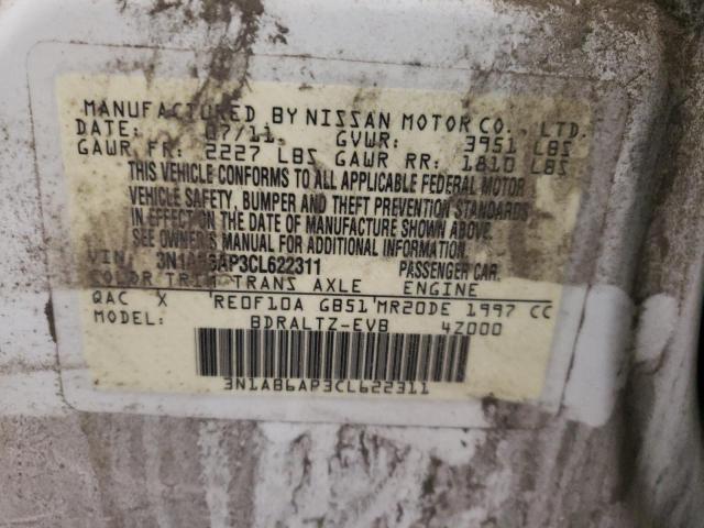Photo 10 from auction – 2012 NISSAN SENTRA 2.0 with VIN 3N1AB6AP3CL622311