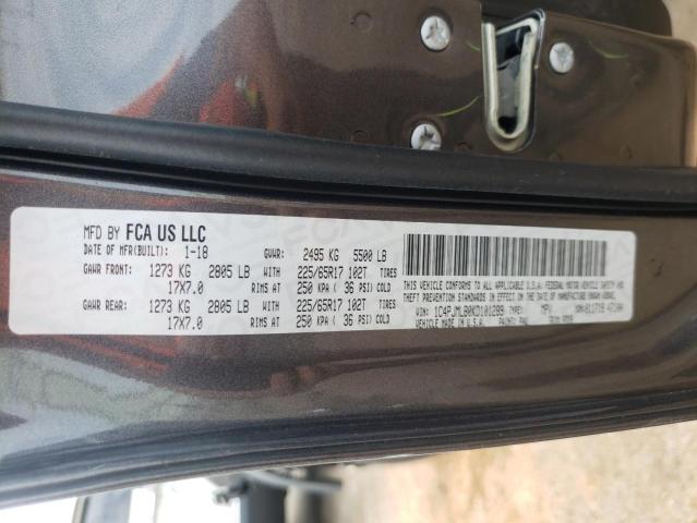 Photo 10 from auction – 2019 JEEP CHEROKEE L with VIN 1C4PJMLB0KD101289