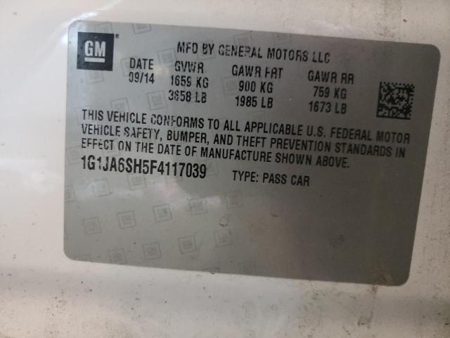Photo 10 from auction – 2015 CHEVROLET SONIC LS with VIN 1G1JA6SH5F4117039