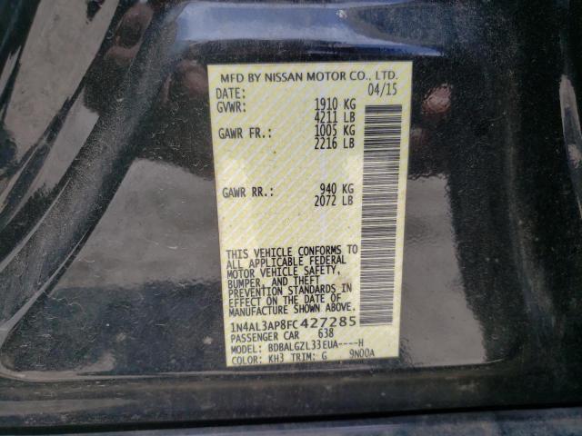 Photo 10 from auction – 2015 NISSAN ALTIMA 2.5 with VIN 1N4AL3AP8FC427285