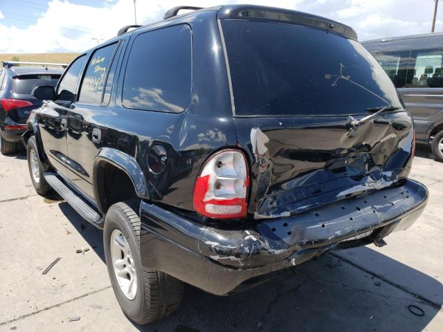 Photo 3 from auction – 2002 DODGE DURANGO SP with VIN 1B4HS38N82F209496