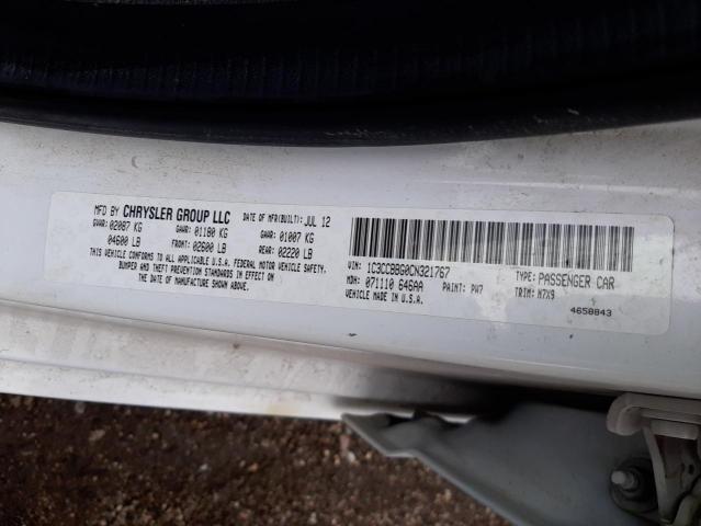 Photo 10 from auction – 2012 CHRYSLER 200 TOURIN with VIN 1C3CCBBG0CN321767