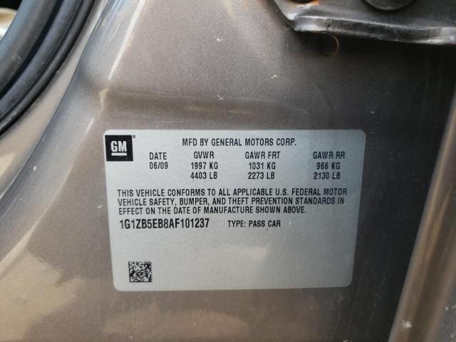 Photo 10 from auction – 2010 CHEVROLET MALIBU LS with VIN 1G1ZB5EB8AF101237