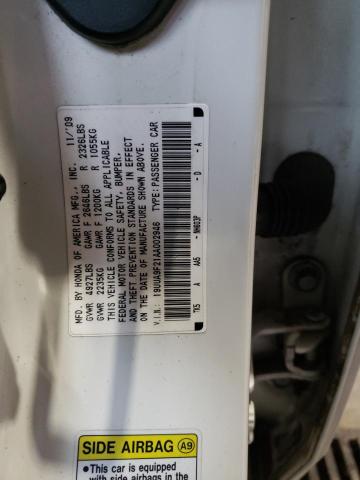 Photo 10 from auction – 2010 ACURA TL with VIN 19UUA9F21AA002946