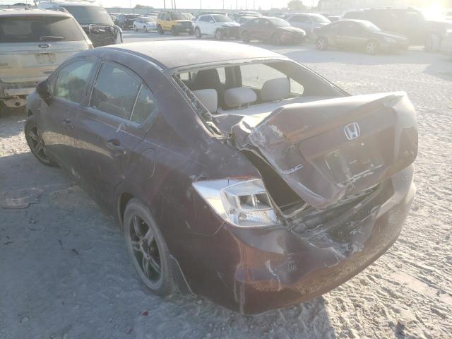 Photo 3 from auction – 2012 HONDA CIVIC LX with VIN 2HGFB2F51CH550814