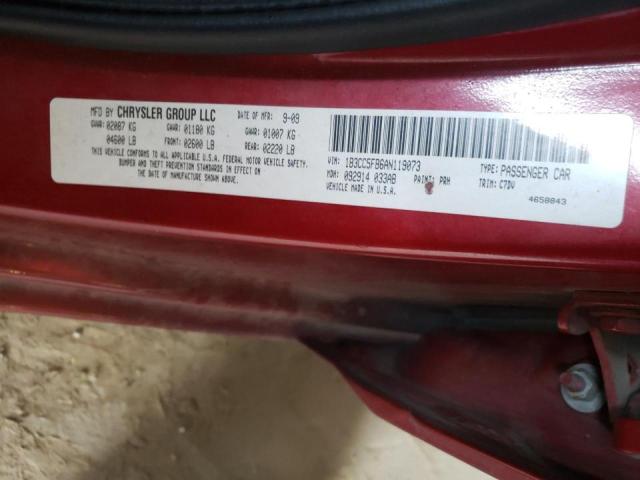 Photo 10 from auction – 2010 DODGE AVENGER R/ with VIN 1B3CC5FB6AN119073