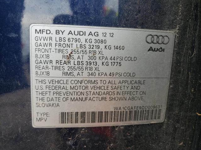 Photo 10 from auction – 2013 AUDI Q7 PREMIUM with VIN WA1CGAFE9DD009631