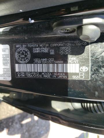 Photo 10 from auction – 2003 TOYOTA CAMRY LE with VIN JTDBF32K030134888