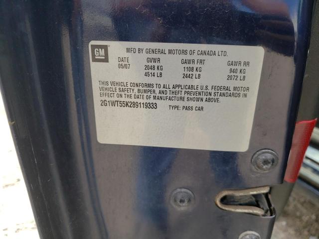 Photo 10 from auction – 2008 CHEVROLET IMPALA with VIN 2G1WT55K289119333