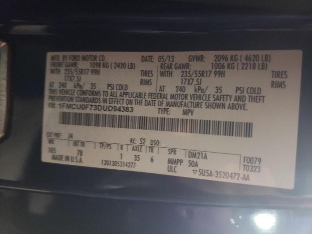 Photo 10 from auction – 2013 FORD ESCAPE S with VIN 1FMCU0F73DUD94383