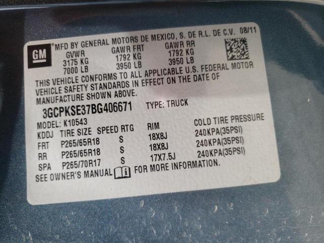 Photo 10 from auction – 2011 CHEVROLET SILVERADO with VIN 3GCPKSE37BG406671