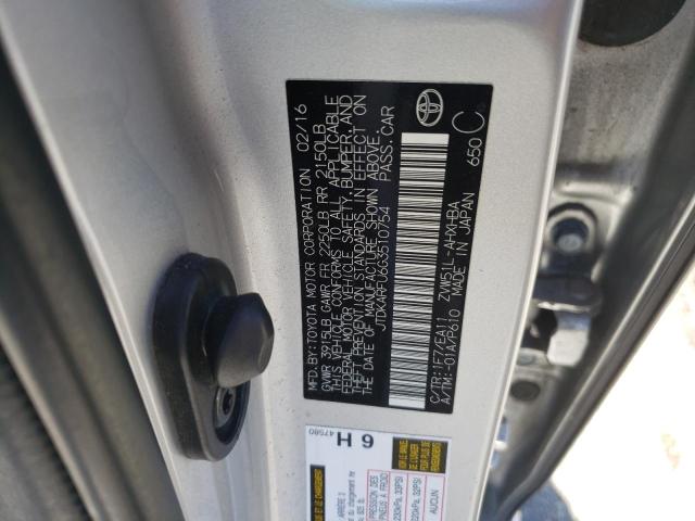 Photo 10 from auction – 2016 TOYOTA PRIUS with VIN JTDKARFU6G3510754
