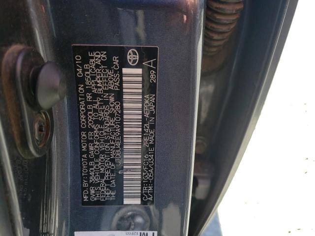 Zdjęcie 10 z aukcji – 2010 TOYOTA COROLLA BA z VIN JTDBU4EE9A9107280