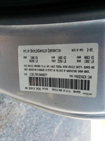 Photo 10 from auction – 2005 CHRYSLER SEBRING GT with VIN 1C3EL75R15N608377