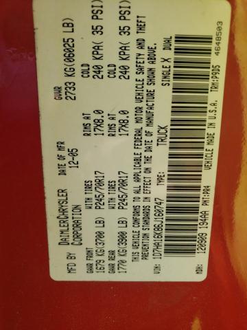 Photo 10 from auction – 2006 DODGE RAM 1500 S with VIN 1D7HA16K86J160747