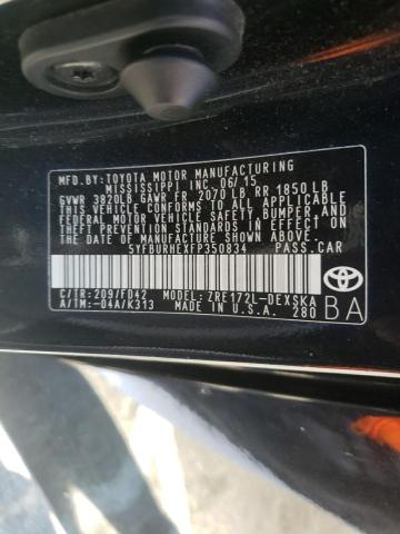 Photo 10 from auction – 2015 TOYOTA COROLLA L with VIN 5YFBURHEXFP350834