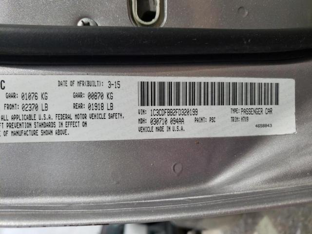 Photo 10 from auction – 2015 DODGE DART SXT with VIN 1C3CDFBB2FD320199
