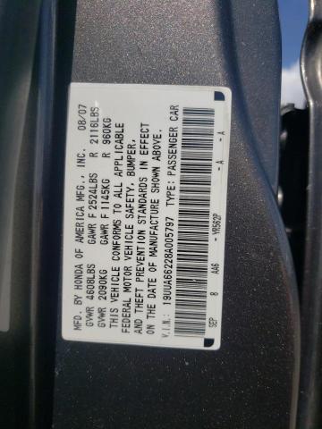 Photo 10 from auction – 2008 ACURA TL with VIN 19UUA66228A005797
