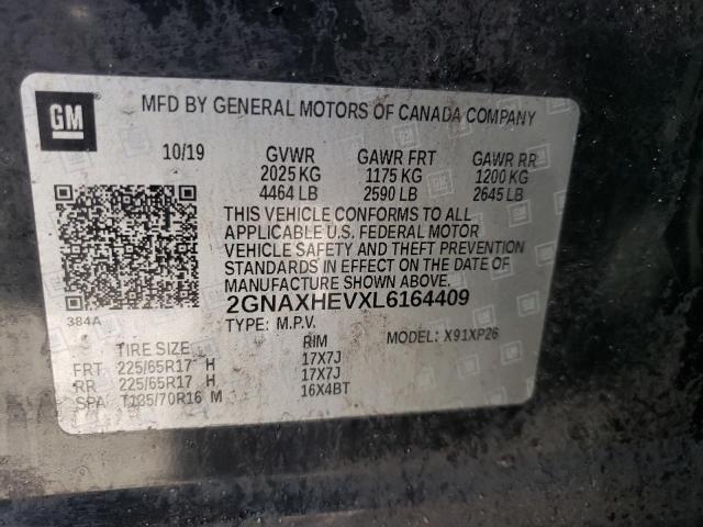 Photo 10 from auction – 2020 CHEVROLET EQUINOX LS with VIN 2GNAXHEVXL6164409