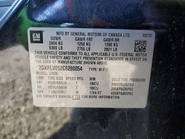 Photo 10 from auction – 2012 GMC TERRAIN SL with VIN 2GKFLVE52C6280054