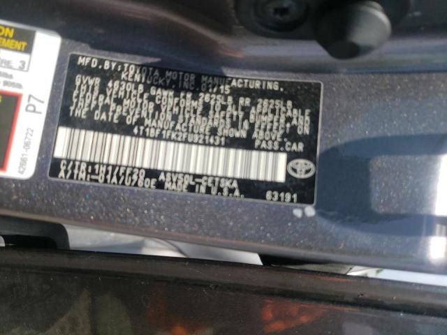 Photo 10 from auction – 2015 TOYOTA CAMRY LE with VIN 4T1BF1FK2FU921431