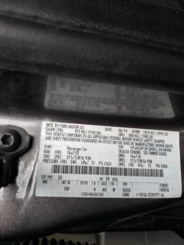 Photo 10 from auction – 2014 FORD FOCUS SE with VIN 1FADP3F28EL353699