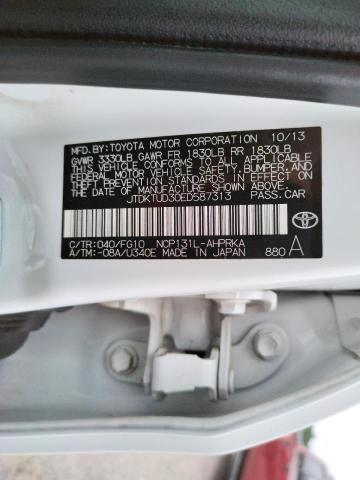 Photo 10 from auction – 2014 TOYOTA YARIS with VIN JTDKTUD30ED587313