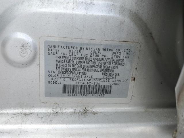 Photo 10 from auction – 2015 NISSAN VERSA NOTE with VIN 3N1CE2CP8FL411485