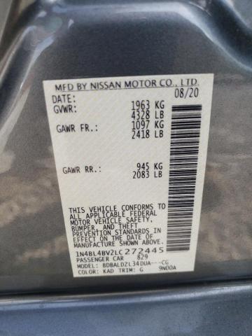 Photo 10 from auction – 2020 NISSAN ALTIMA S with VIN 1N4BL4BV2LC272445