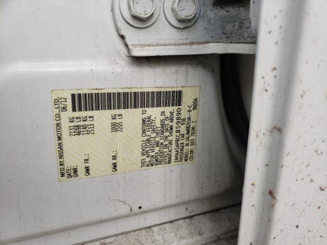 صورة رقم 10 من المزاد - 2012 NISSAN MAXIMA S مع VIN 1N4AA5AP8CC859890