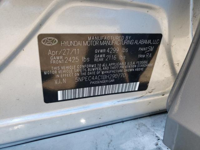 Photo 10 from auction – 2011 HYUNDAI SONATA SE with VIN 5NPEC4AC1BH290770