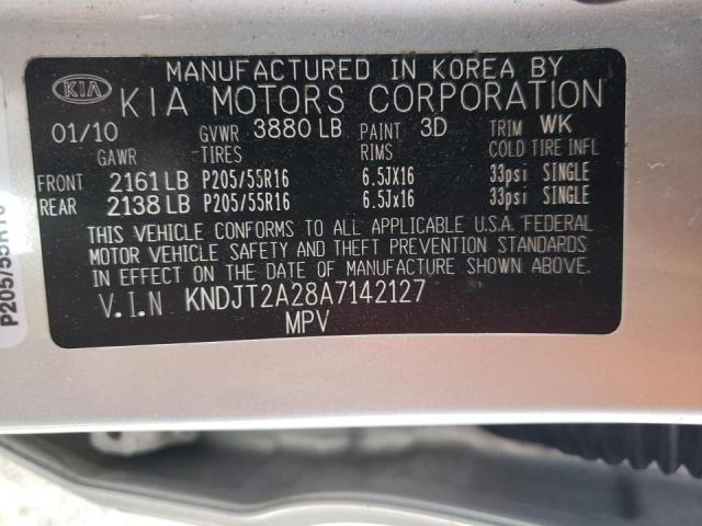 Foto 10 de la subasta – 2010 KIA SOUL + con VIN KNDJT2A28A7142127