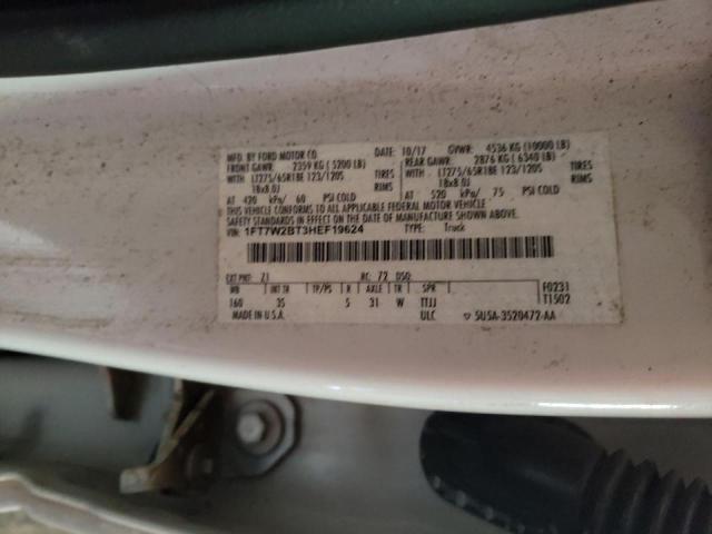 Photo 10 from auction – 2017 FORD F250 SUPER with VIN 1FT7W2BT3HEF19624