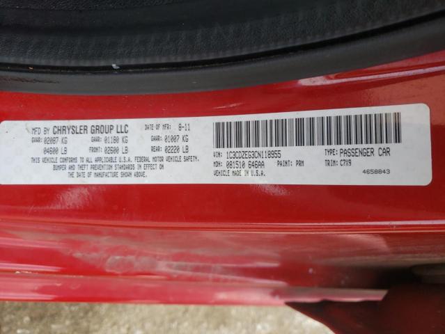 Zdjęcie 10 z aukcji – 2012 DODGE AVENGER SX z VIN 1C3CDZEG3CN118955