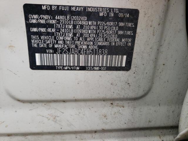 Photo 10 from auction – 2015 SUBARU FORESTER 2 with VIN JF2SJABC4FH511838