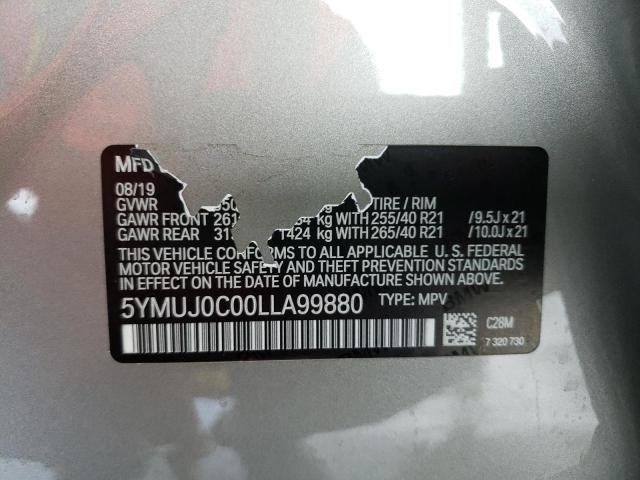Photo 10 from auction – 2020 BMW X4 M COMPE with VIN 5YMUJ0C00LLA99880