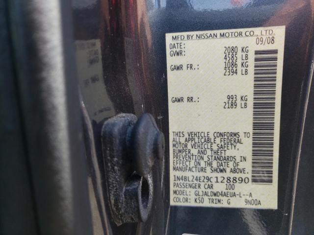 Photo 10 from auction – 2009 NISSAN ALTIMA 3.5 with VIN 1N4BL24E29C128890