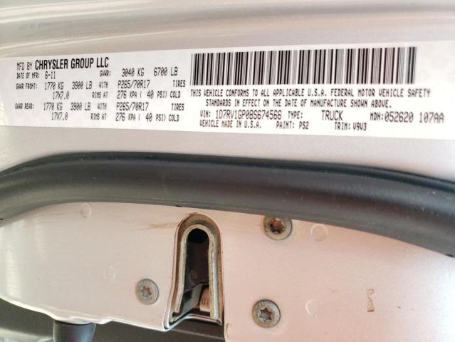 Photo 10 from auction – 2011 DODGE RAM 1500 with VIN 1D7RV1GP0BS674566