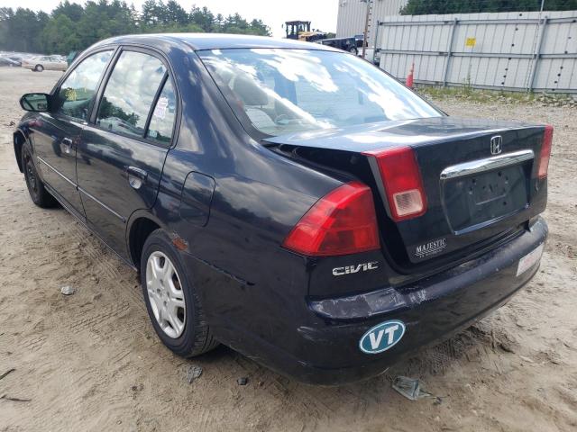 Photo 3 from auction – 2002 HONDA CIVIC LX with VIN 2HGES16592H613761