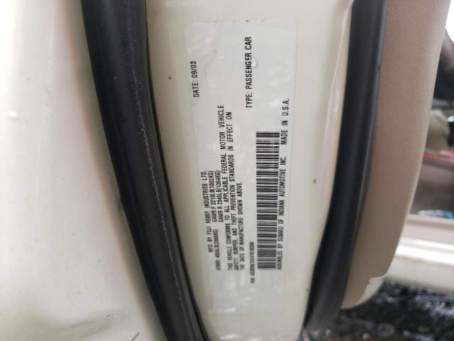 Photo 10 from auction – 2004 SUBARU LEGACY OUT with VIN 4S3BH675X47618266
