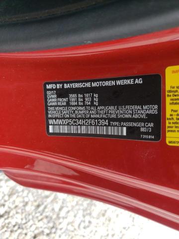 Photo 10 from auction – 2017 MINI COOPER with VIN WMWXP5C34H2F61394
