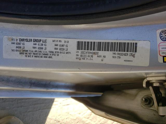 Photo 10 from auction – 2010 DODGE AVENGER SX with VIN 1B3CC4FB9AN206332