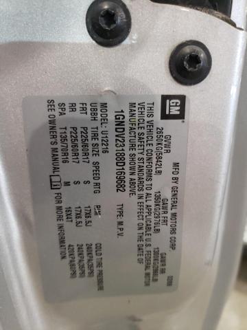 Photo 10 from auction – 2008 CHEVROLET UPLANDER L with VIN 1GNDV23188D169682
