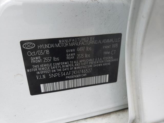 Photo 10 from auction – 2019 HYUNDAI SONATA LIM with VIN 5NPE34AF2KH746527