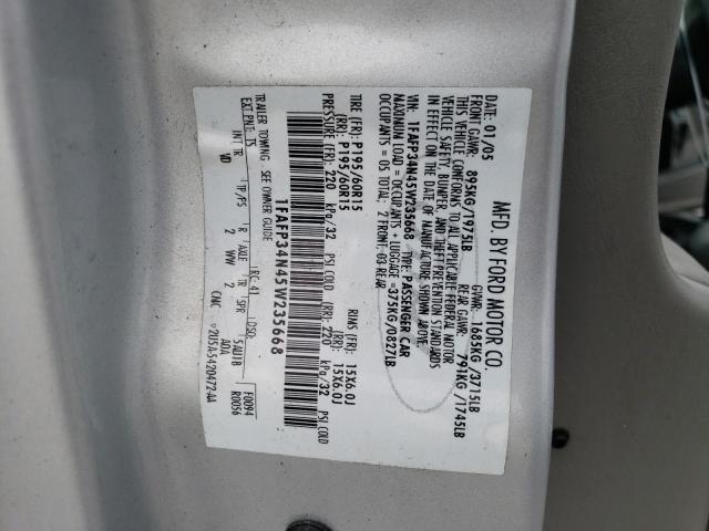 Photo 10 from auction – 2005 FORD FOCUS ZX4 with VIN 1FAFP34N45W235668