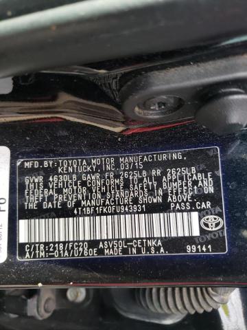 Photo 10 from auction – 2015 TOYOTA CAMRY LE with VIN 4T1BF1FK0FU943931